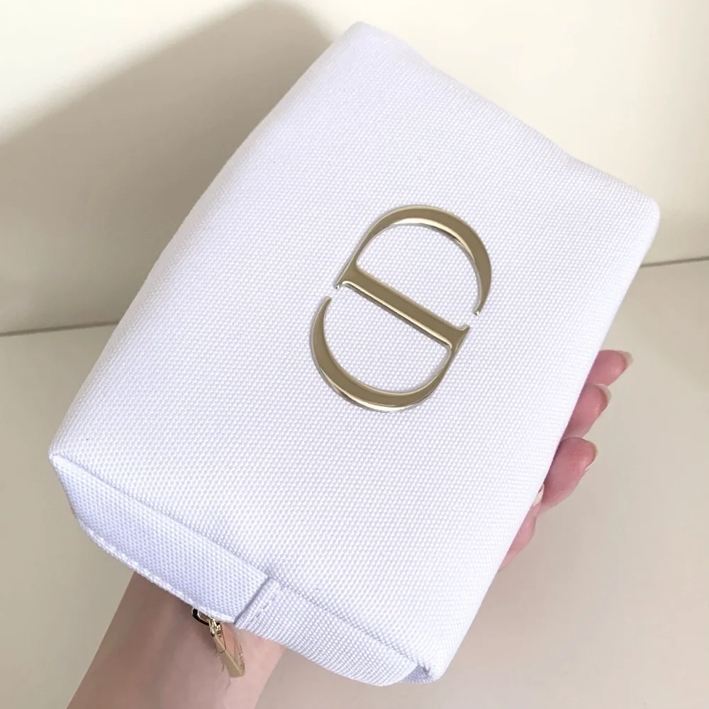 Hold NWOT Dior canvas makeup pouch